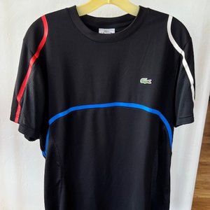 Lacoste Men's Tennis Active Ultra Dry Polo Shirt, Black Size M (4) Like New